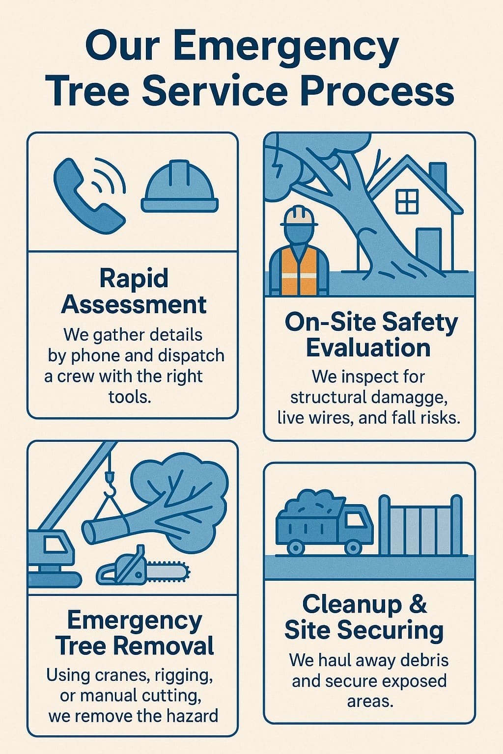 Emergency Tree Service Process In Lodi Township